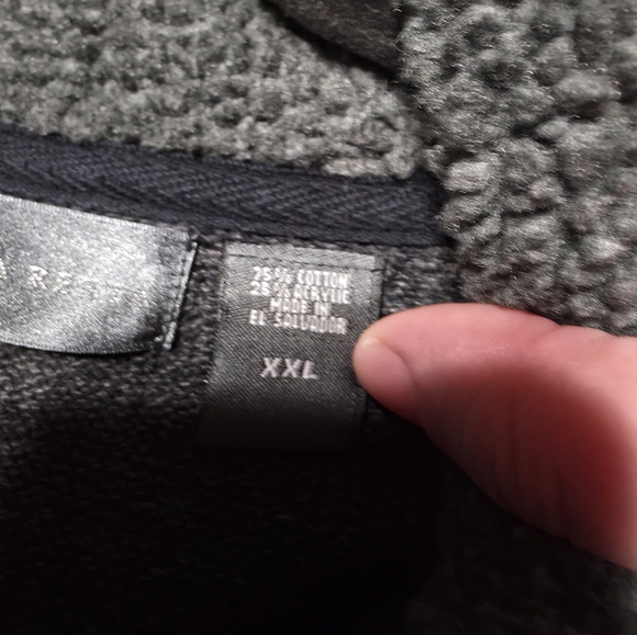 Oscar de la Renta Men's XXL Tight-Knit Pullover Sweater 1/4 Zip Mock Neck Gray - Picture 8 of 9